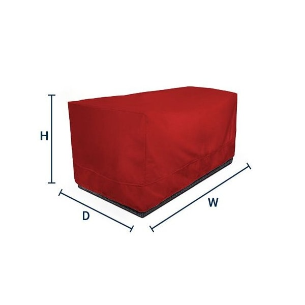 Eevelle Meridian Modular Sectional Club Chair Cover, Red, 38 in L x 84 in W x 35 in H MDSSL-RED - main